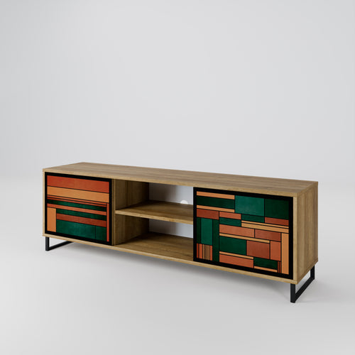 EARTHY FIGURES 2-Door TV Cabinet