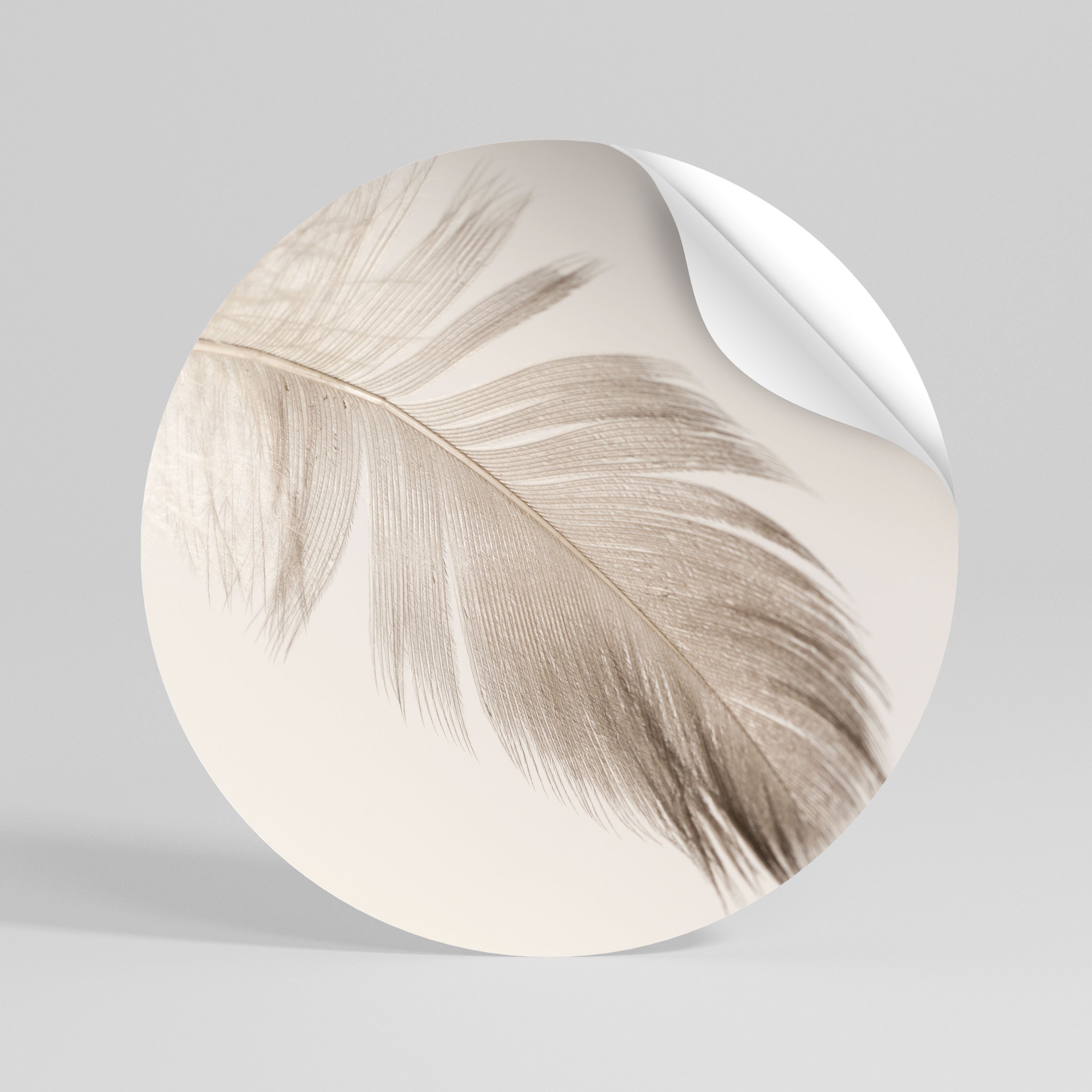 GRACEFULNESS PRECISION Peel and Stick Round Sticker