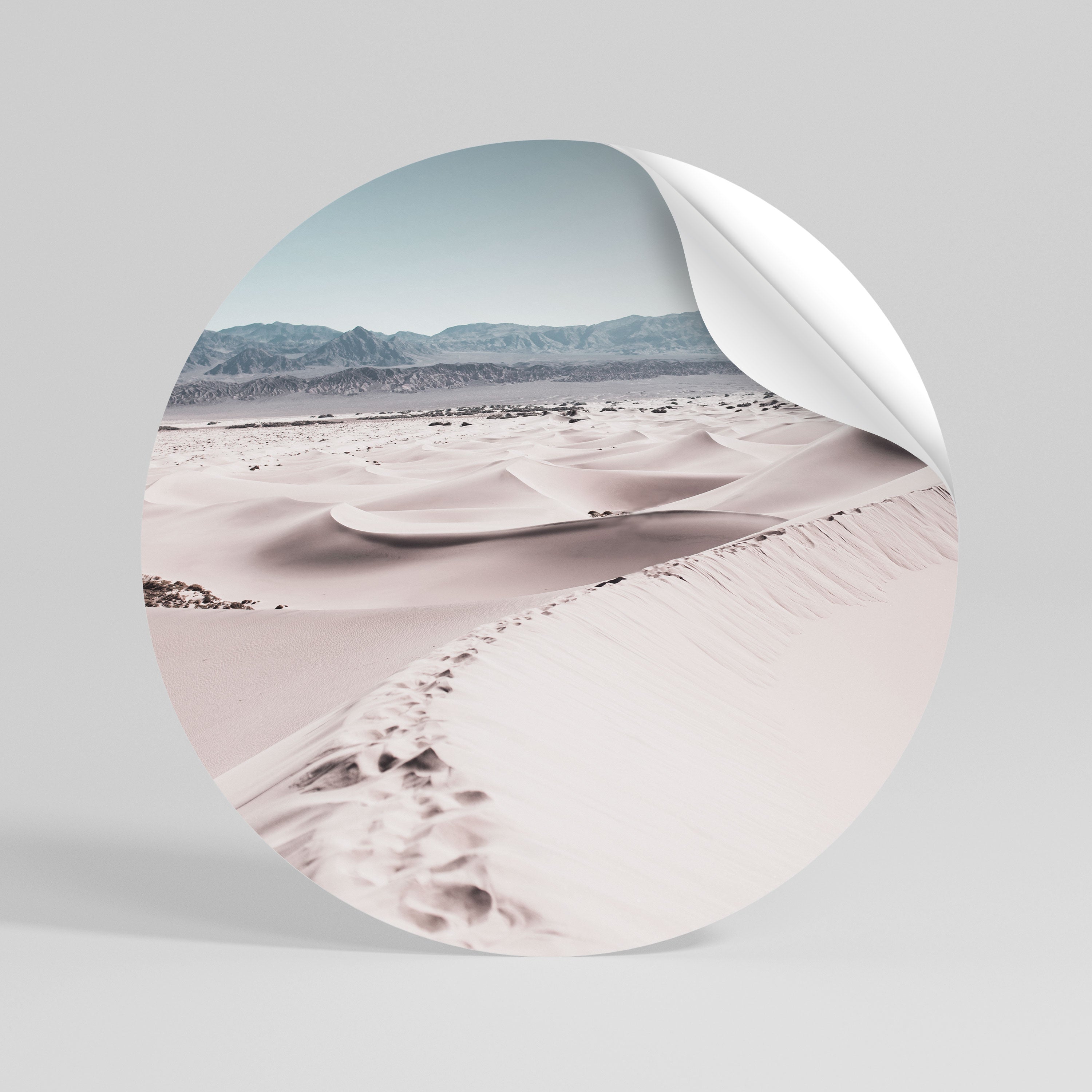 STEPS AWAY Peel and Stick Round Sticker