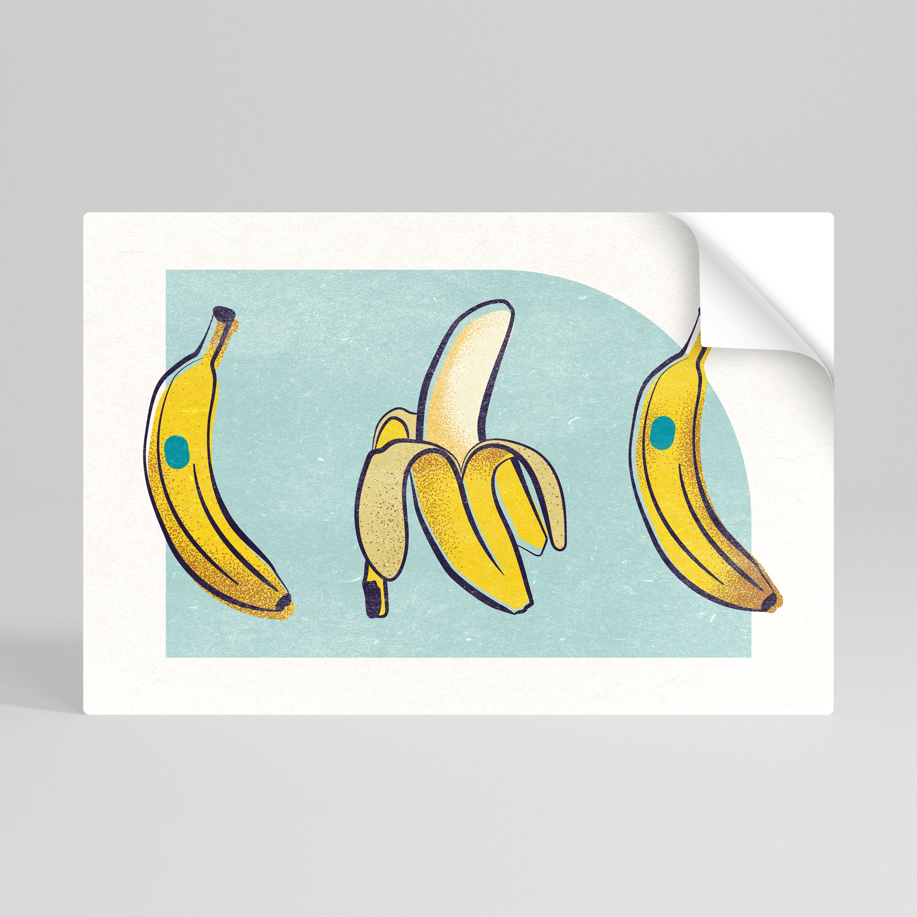 BOLD BANANA BOUQUET Peel and Stick Horizontal Poster