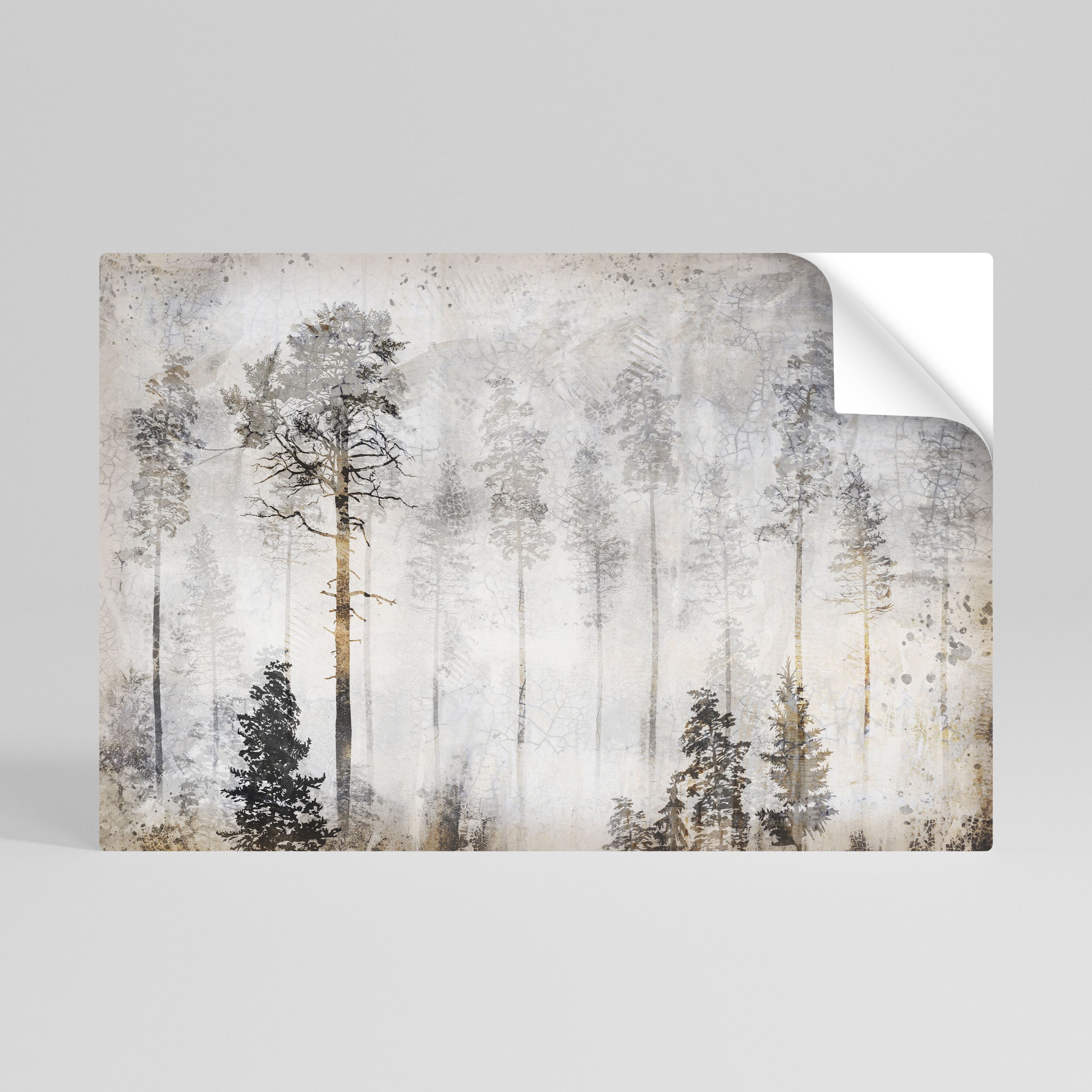 FADE IN THE TREES Peel and Stick Horizontal Poster