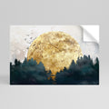 RISING MOON Peel and Stick Horizontal Poster