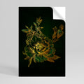 MIDNIGHT FLORAL GLIMMER Peel and Stick Vertical Poster